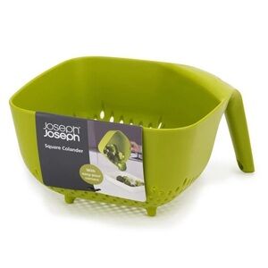 Joseph Joseph - Green Square Colander Food Strainer Easy Pour Corner & Handle